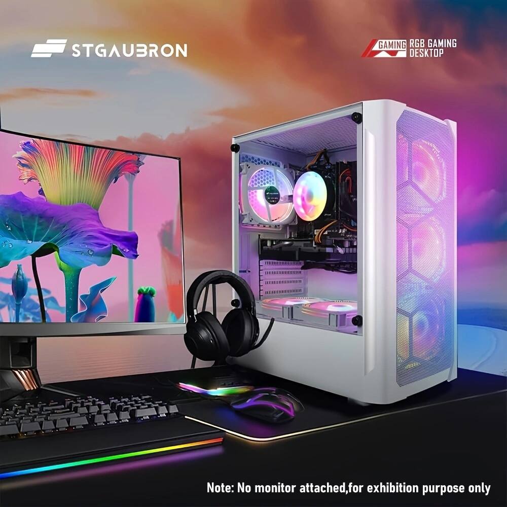 STGAUBRON  
GAMING RGB GAMING DESKTOP  

Note: No monitor attached, for exhibition purpose only