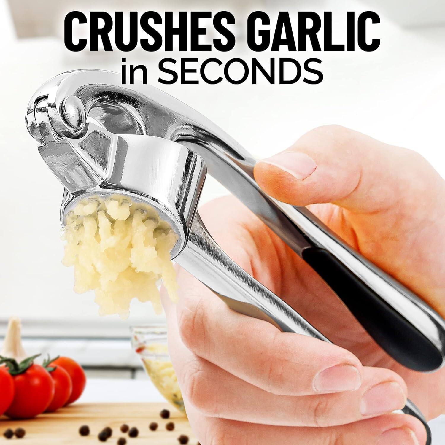 CRUSHES GARLIC in SECONDS