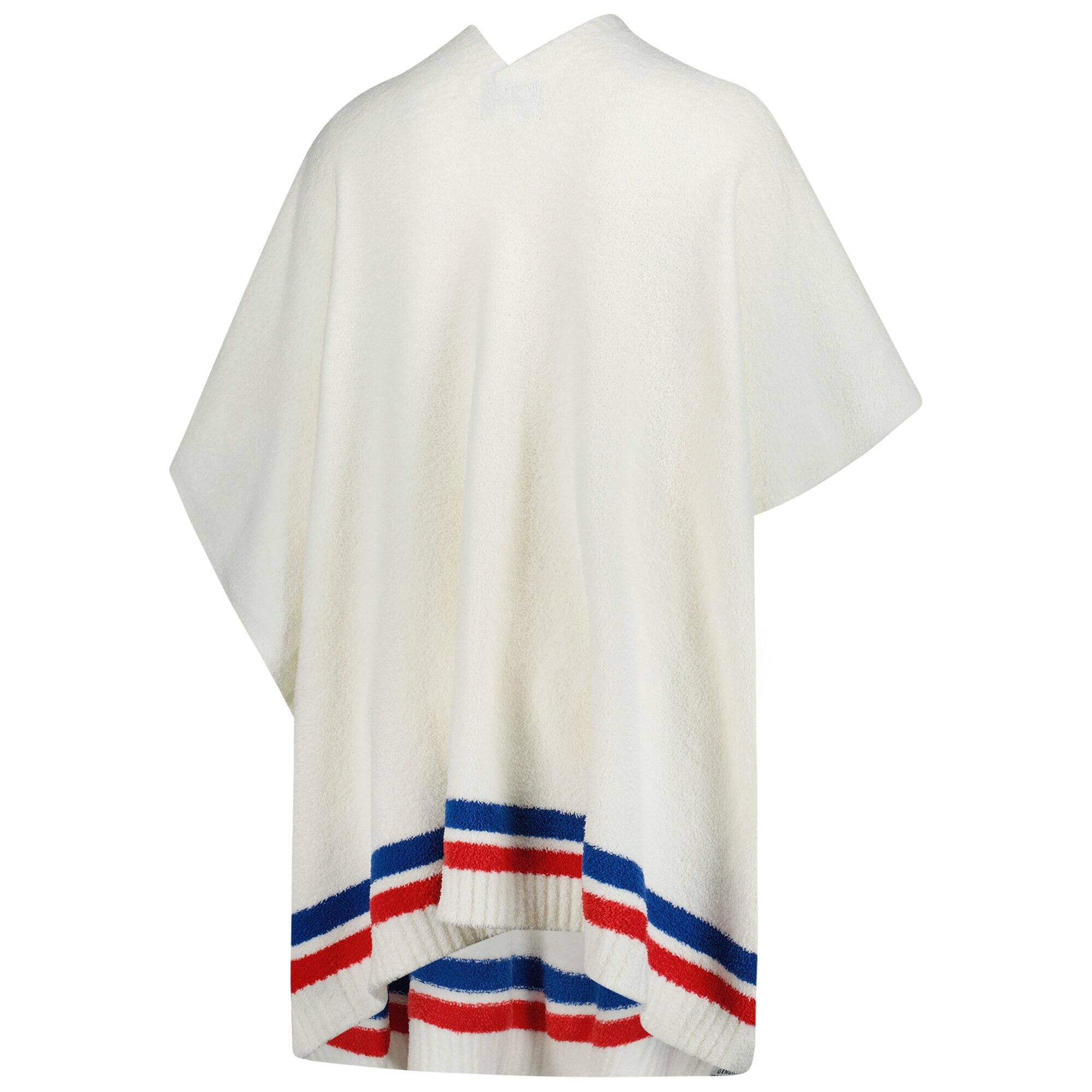 Alt View 2. Barefoot Dreams - Cream Chicago Cubs CozyChic 3-in-1 Poncho - Cream.