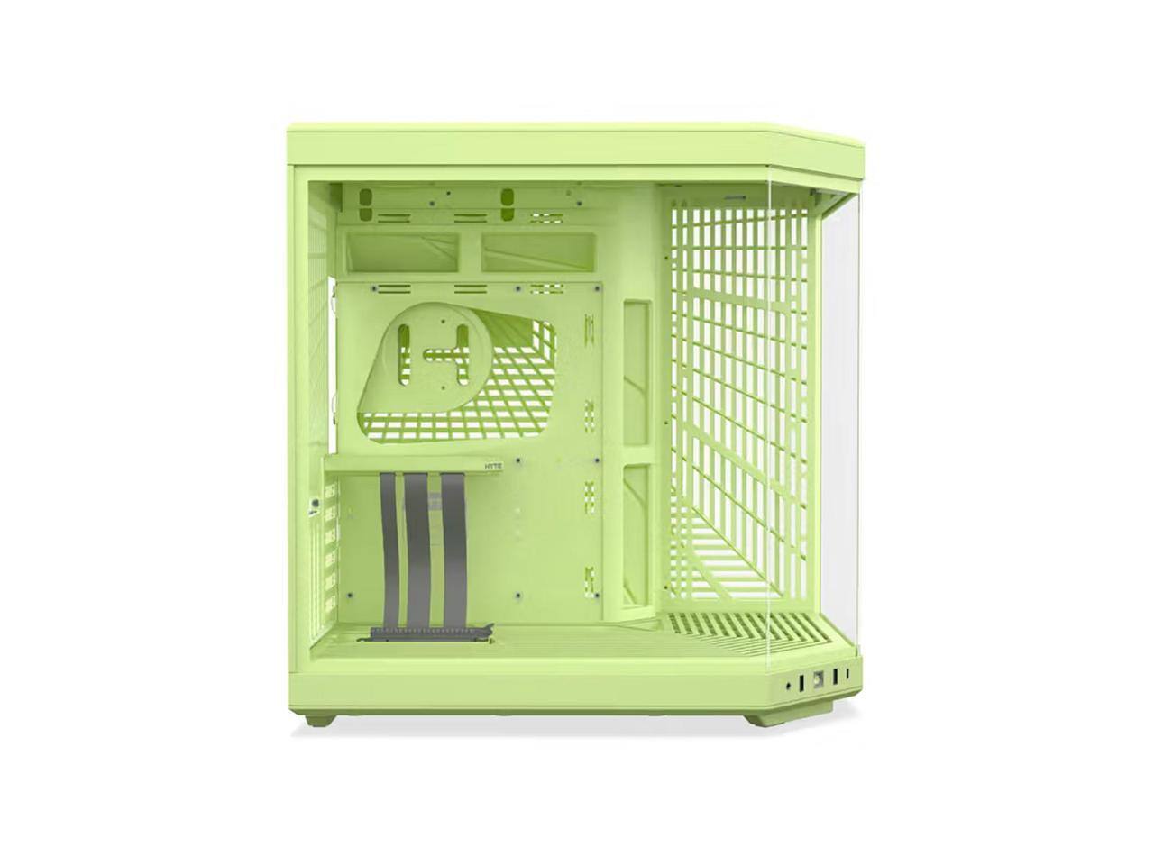 Alt View 7. HYTE - HYTE CS-HYTE-Y70-MM Matcha Milk ATX Case (ABS/Steel/Glass Dual Chamber) - Matcha Milk.