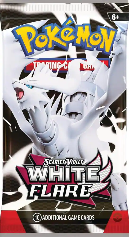 6+ Pokémon™ Trading Card Game  
Scarlet & Violet White Flare  
10 Additional Game Cards