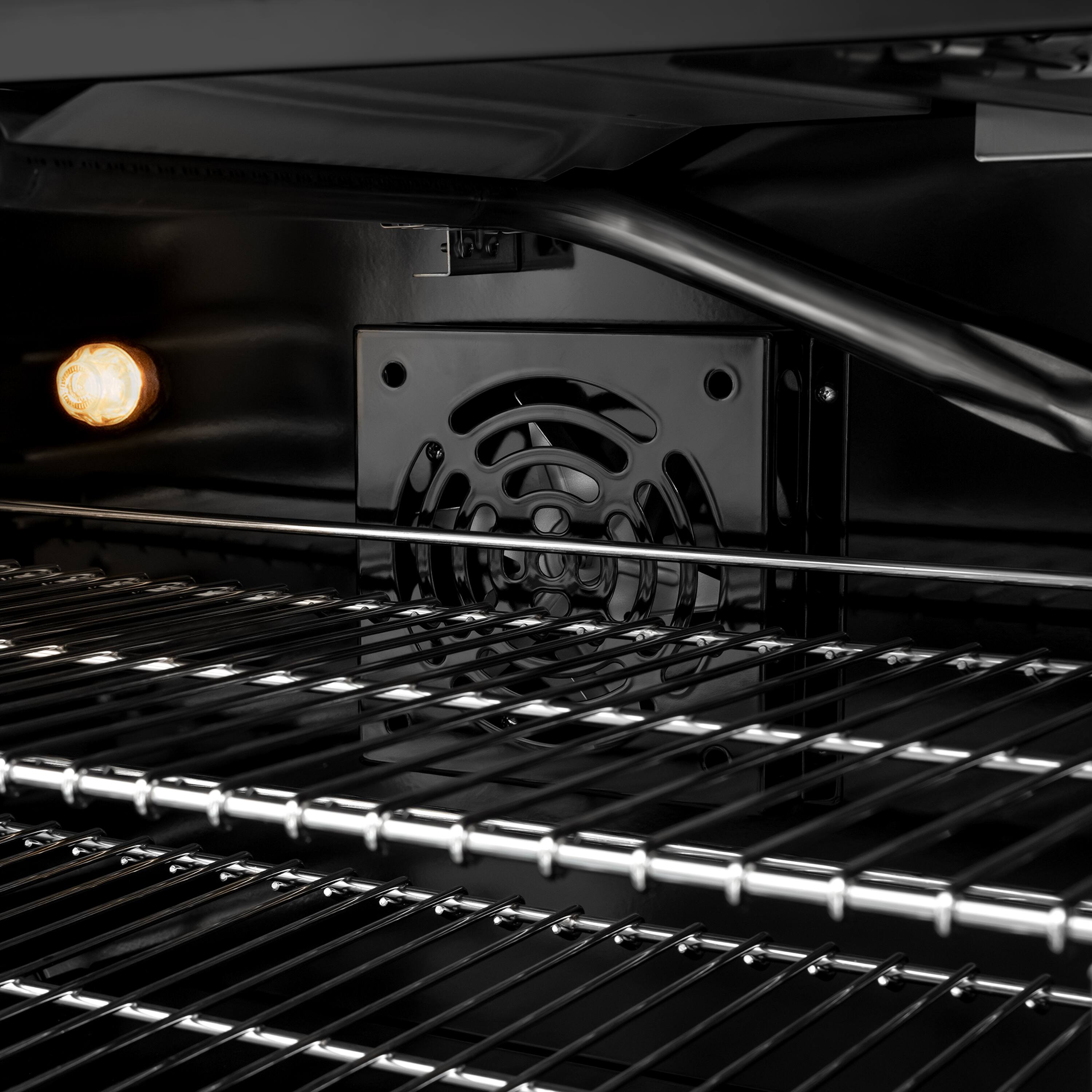 Alt View 13. ZLINE - ZLINE 36 in. 5.2 cu. ft. Freestanding Select Gas Range w/ Convection Oven in Black Stainless & 6 Brass Burners - Black Stainless Steel.