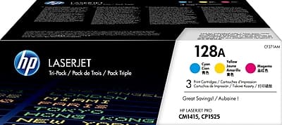 HP - 128A Standard Yield Toner Cartridge, 3/Pack - Cyan/Magenta/Yellow