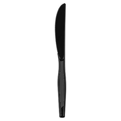Front. Dixie - Plastic Knife, Heavy-Weight, 1000/Carton - Black.