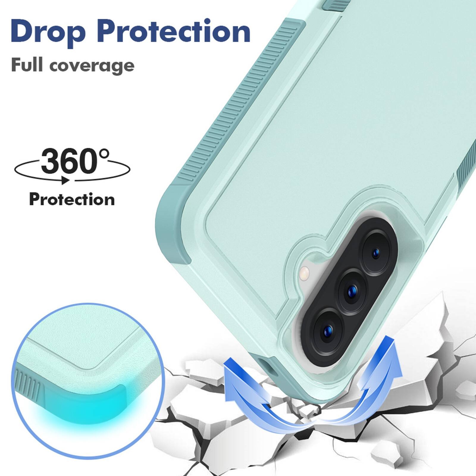 Drop Protection  
Full coverage  
360° Protection