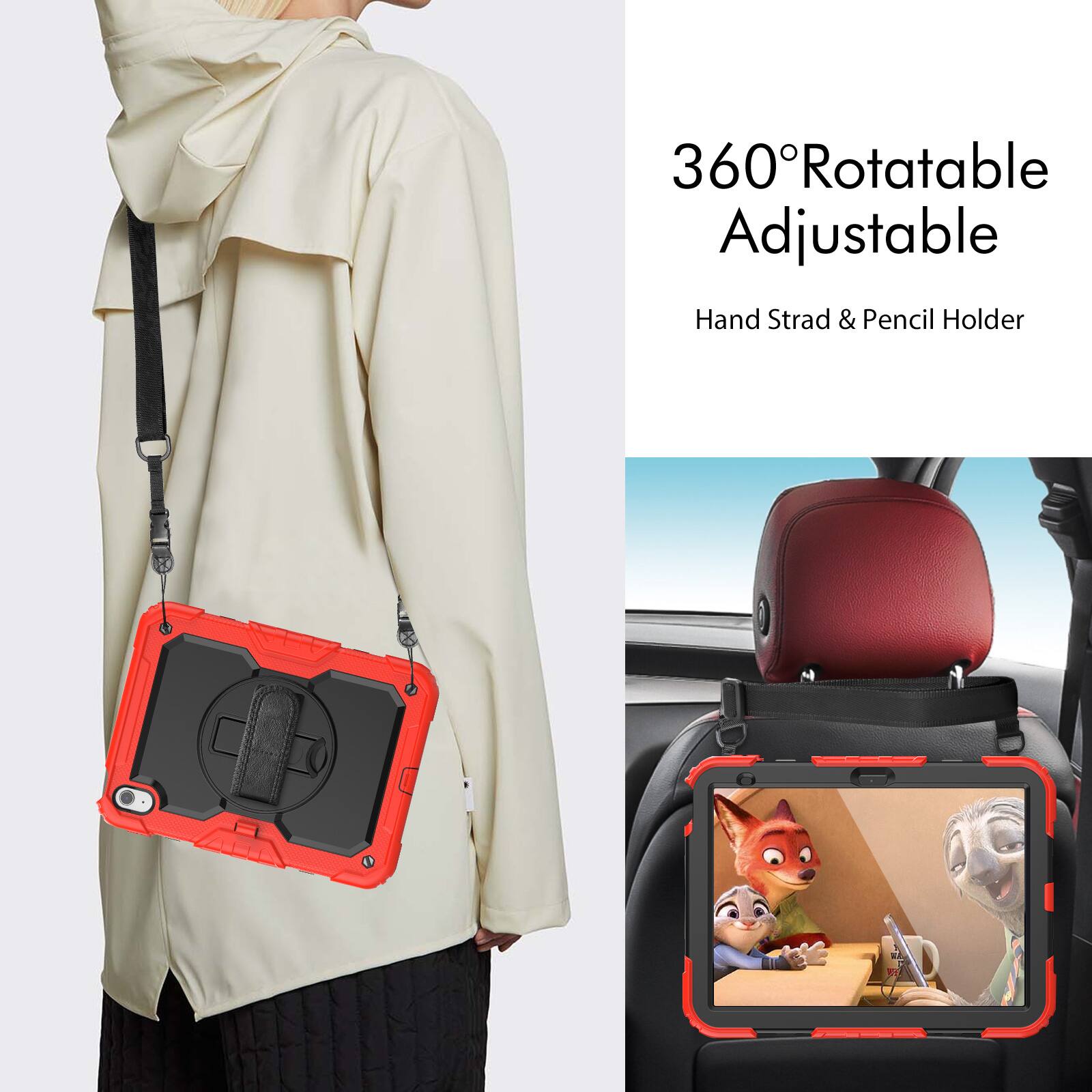360° Rotatable Adjustable Hand Strad & Pencil Holder