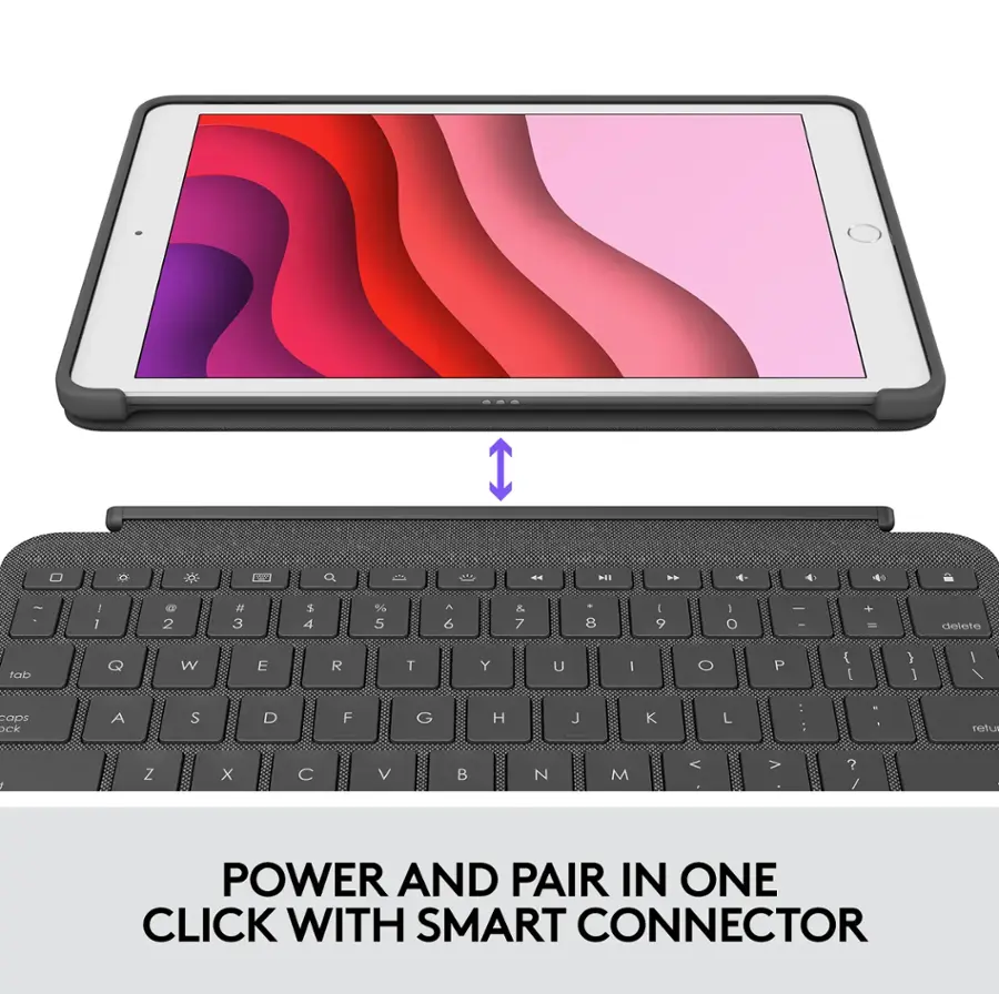 Power and pair in one click with smart connector.