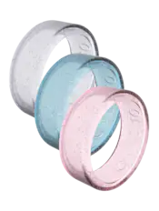Front. QALO - QRNT Original 3PK Jelly Covers Size 08 - Jelly.