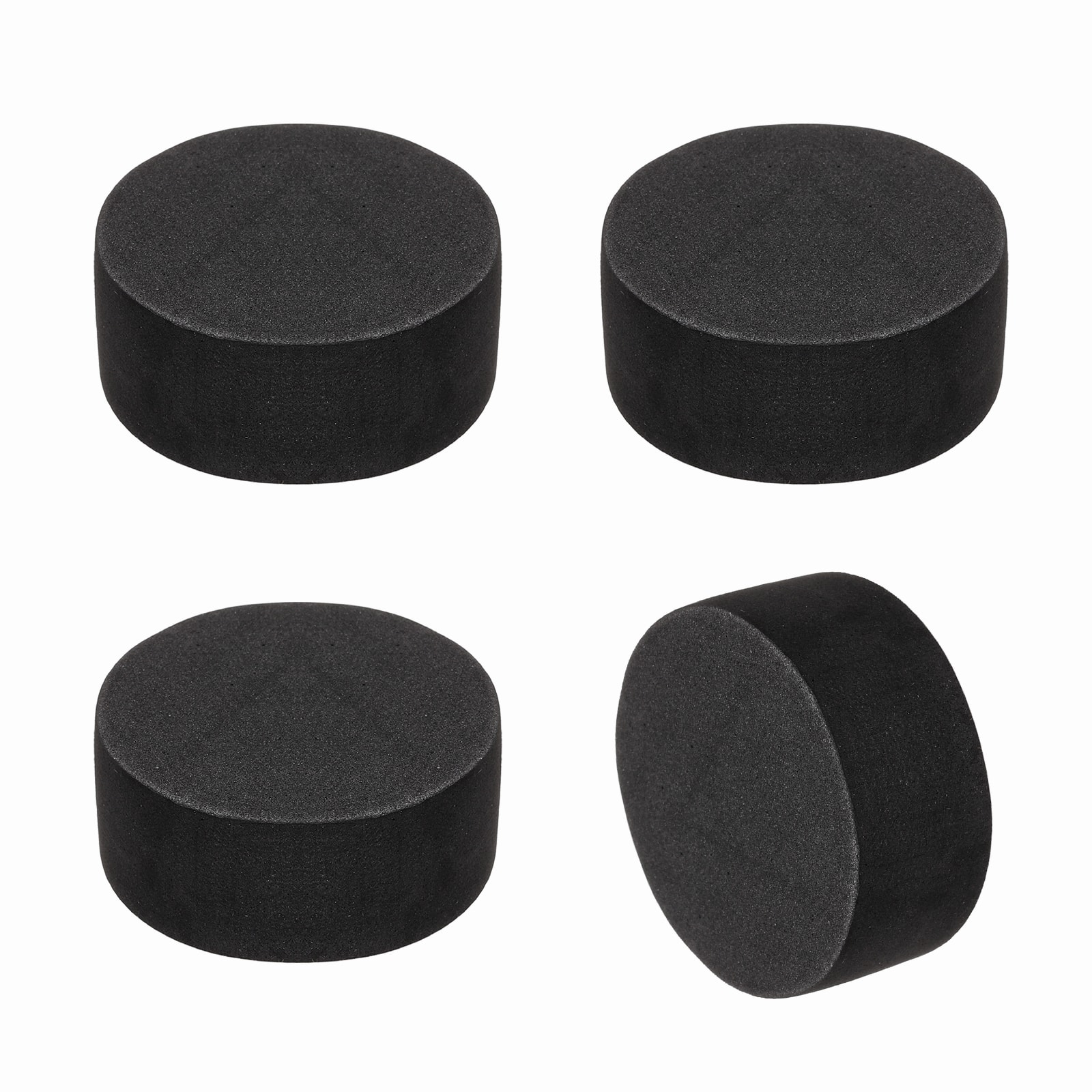 Unique Bargains - Single Sided Speaker Isolation Pads 45x20mm Round EVA Acoustic Foam Anti-Vibration Feet for Speaker Subwoofer, 4pcs - Black price history on PriceWatchPro