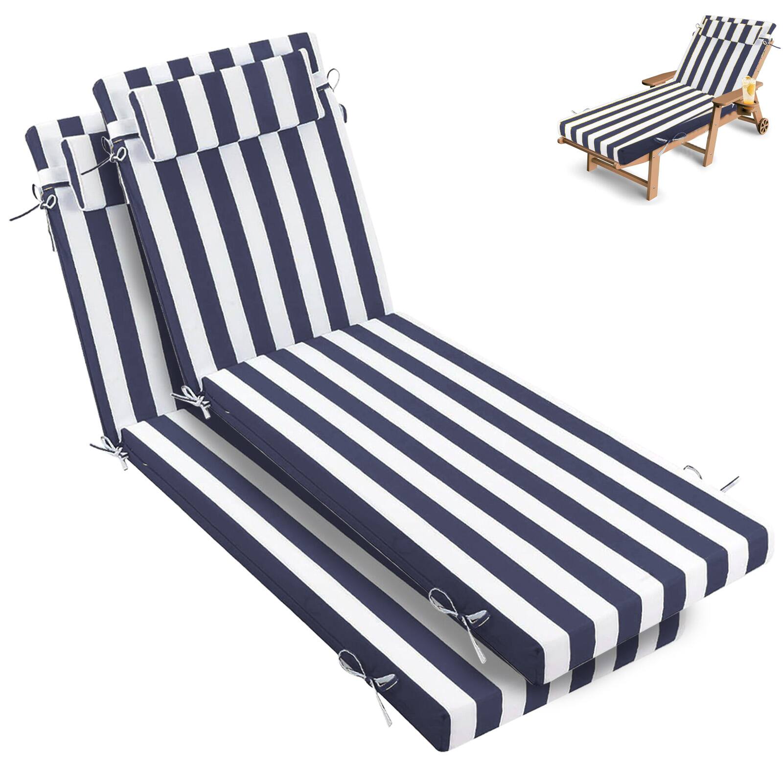 Navy Blue and White Stripes