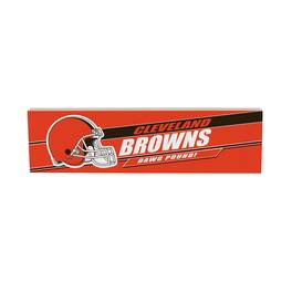 Evergreen Enterprises - Cleveland Browns 5" x 18" Shadow Logo Wood Mantle Sign - Multicolor