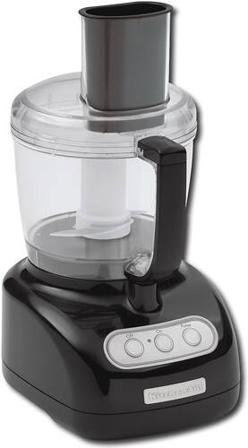 Angle Standard. KitchenAid - 7-Cup Food Processor - Onyx Black.