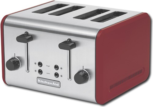 Best Buy: KitchenAid 4-Slice Wide-Slot Toaster Empire Red KMTT400ER
