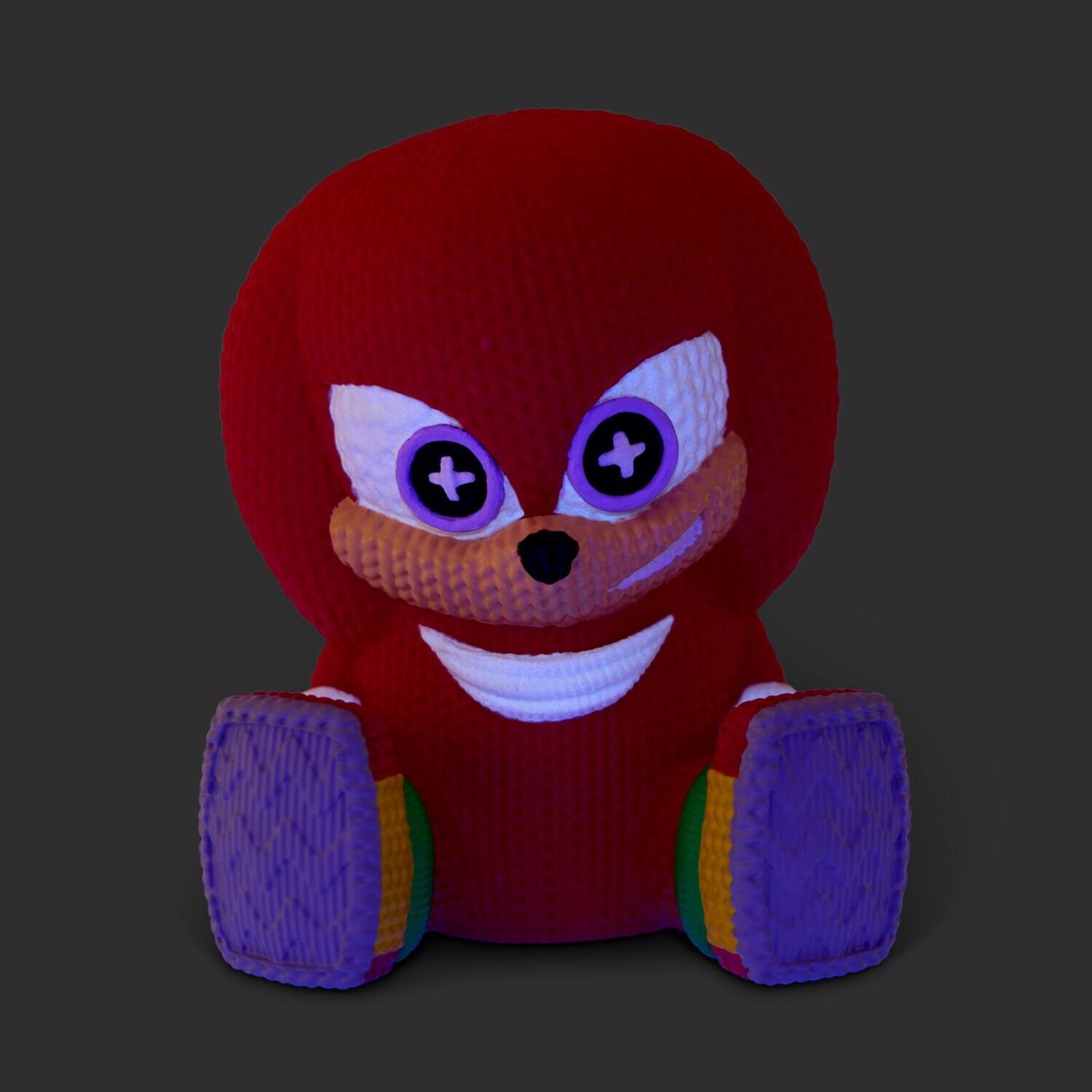 Alt View 4. Handmade by Robots - Sonic the Hedgehog - Knuckles Glow in the Dark Limited Edition Vinyl Figure – Handmade by Robots   - COLLECTIBLES - Multicolor.