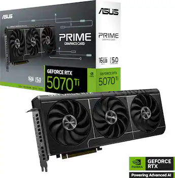 ASUS PRIME NVIDIA GeForce RTX 5070 Ti OC Edition 16GB GDDR7 PCI ASUS PRIME NVIDIA GeForce RTX 5070 Ti OC Edition 16GB GDDR7 PCI