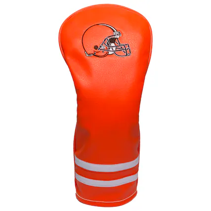 Front. Team Golf - Cleveland Browns Vintage Fairway Head Cover - Multicolor.