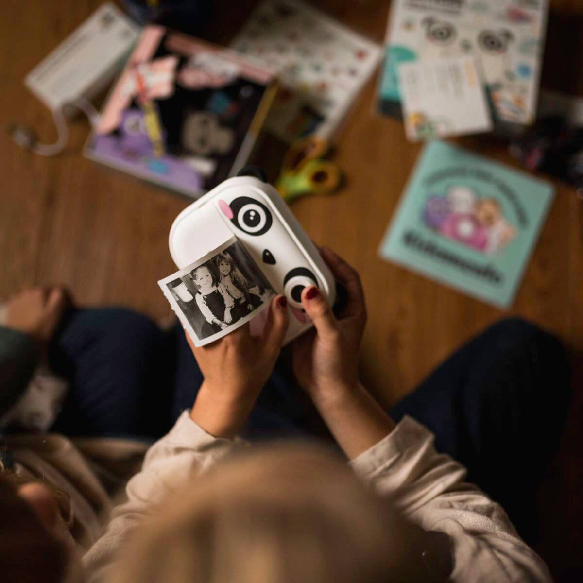 Alt View 18. Kidamento - Model P Instant Print Digital Camera - White.