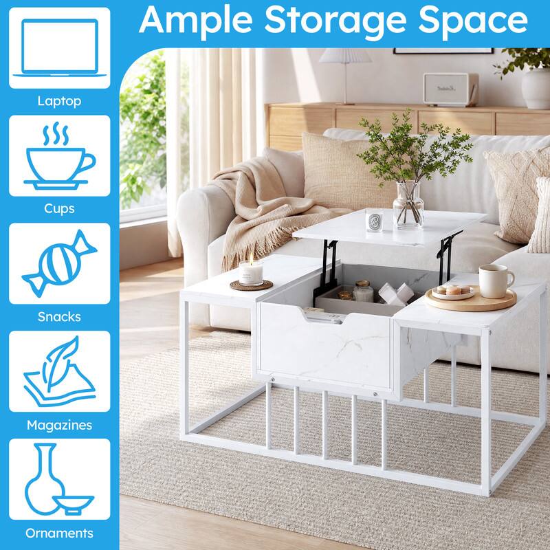 Ample Storage Space

- Laptop
- Cups
- Snacks
- Magazines
- Ornaments