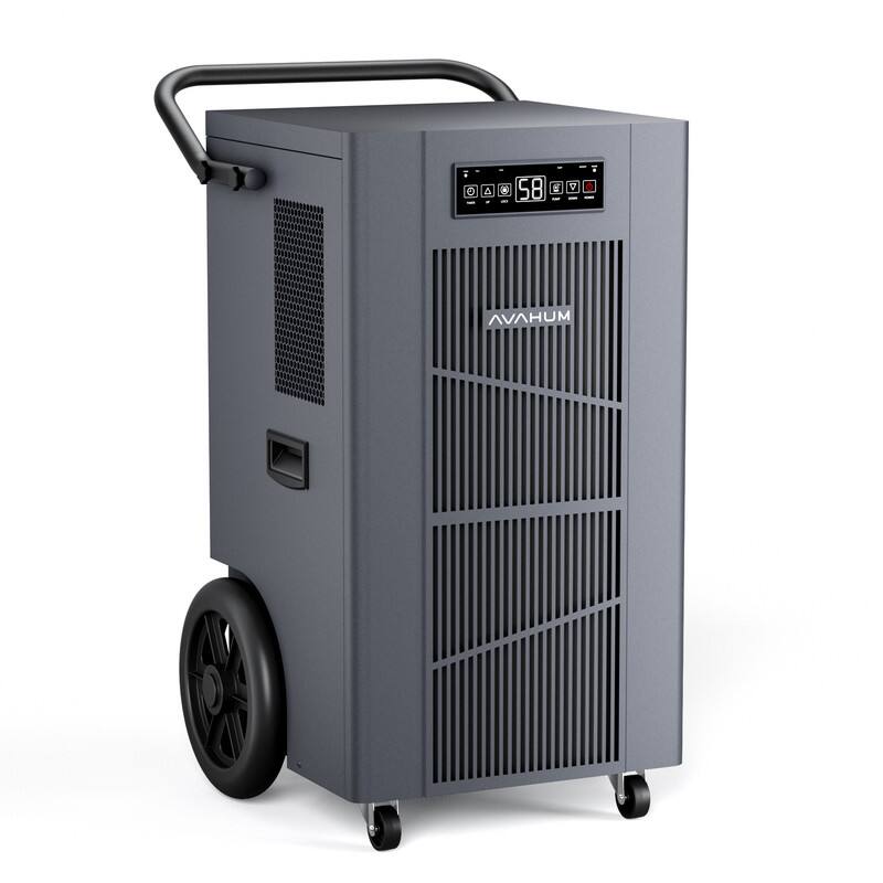 Front. Edendirect - 320 pt. 9000 sq. ft. Bucketless Commercial Dehumidifier in. Black with Pump, Automatic Defrost, Continuous Draining.