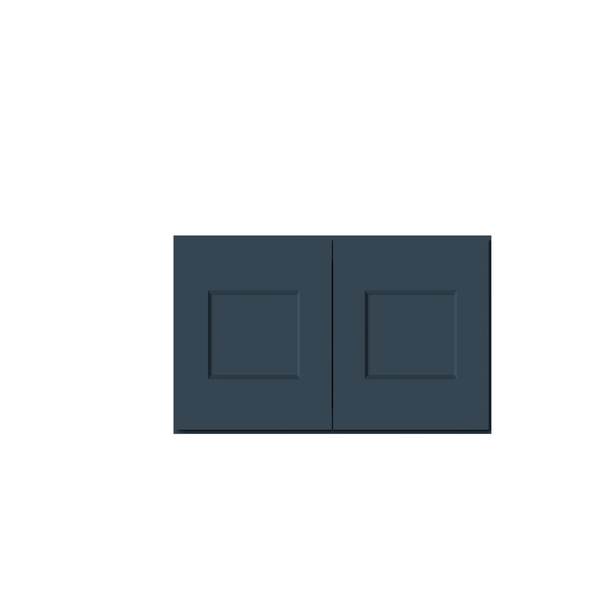 Alt View 1. Boyel Living - 30-in W x 12-in H x 12-in D Shaker RTA Kitchen Wall Cabinet with Soft-Close - Charcoal Blue.