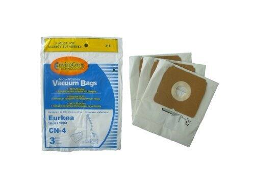 A MUST FOR ALLERGY SUFFERERS!! 313 EnviroCore TECHNOLOGIES Micro Filtration Vacuum Bags Eureka Series 900A CN-4 3