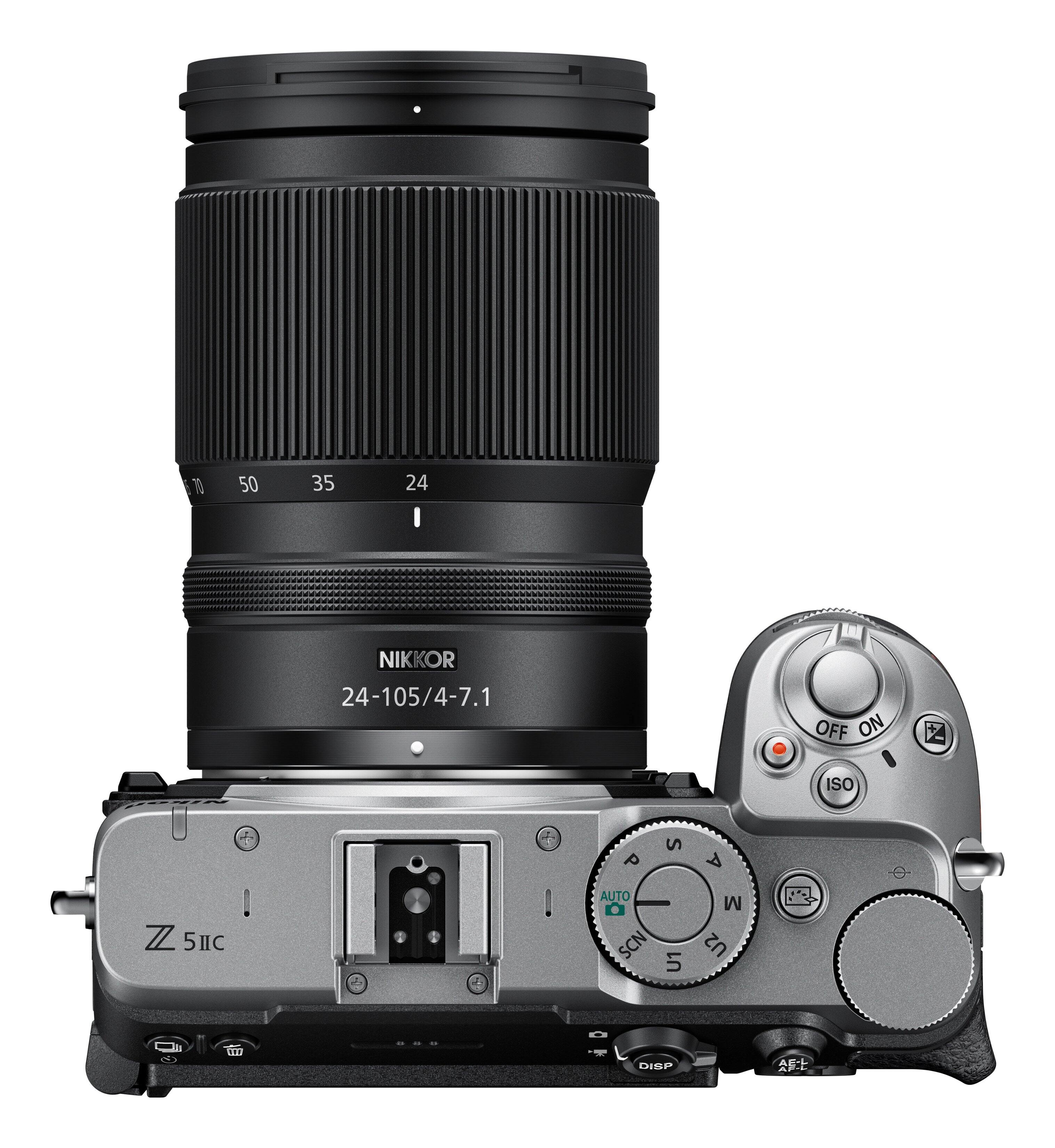 TO  
50  
35  
24  
NIKKOR 24-105/4-7.1  
OFF ON  
NINON  
ISO  
P  
S  
A  
Z 5IIC  
AUTO SCN  
U1  
M U2  
D  
100  
DISP  
AEL
