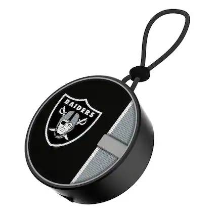 Front. Keyscaper - Las Vegas Raiders Logo Waterproof Bluetooth Speaker - Multicolor.