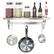 Alt View 5. Koolmore - 12" x 36" 18-Gauge Stainless-Steel Heavy Duty Wall Shelf with Pot Rack, WMPS-1236. - Stainless-Steel.