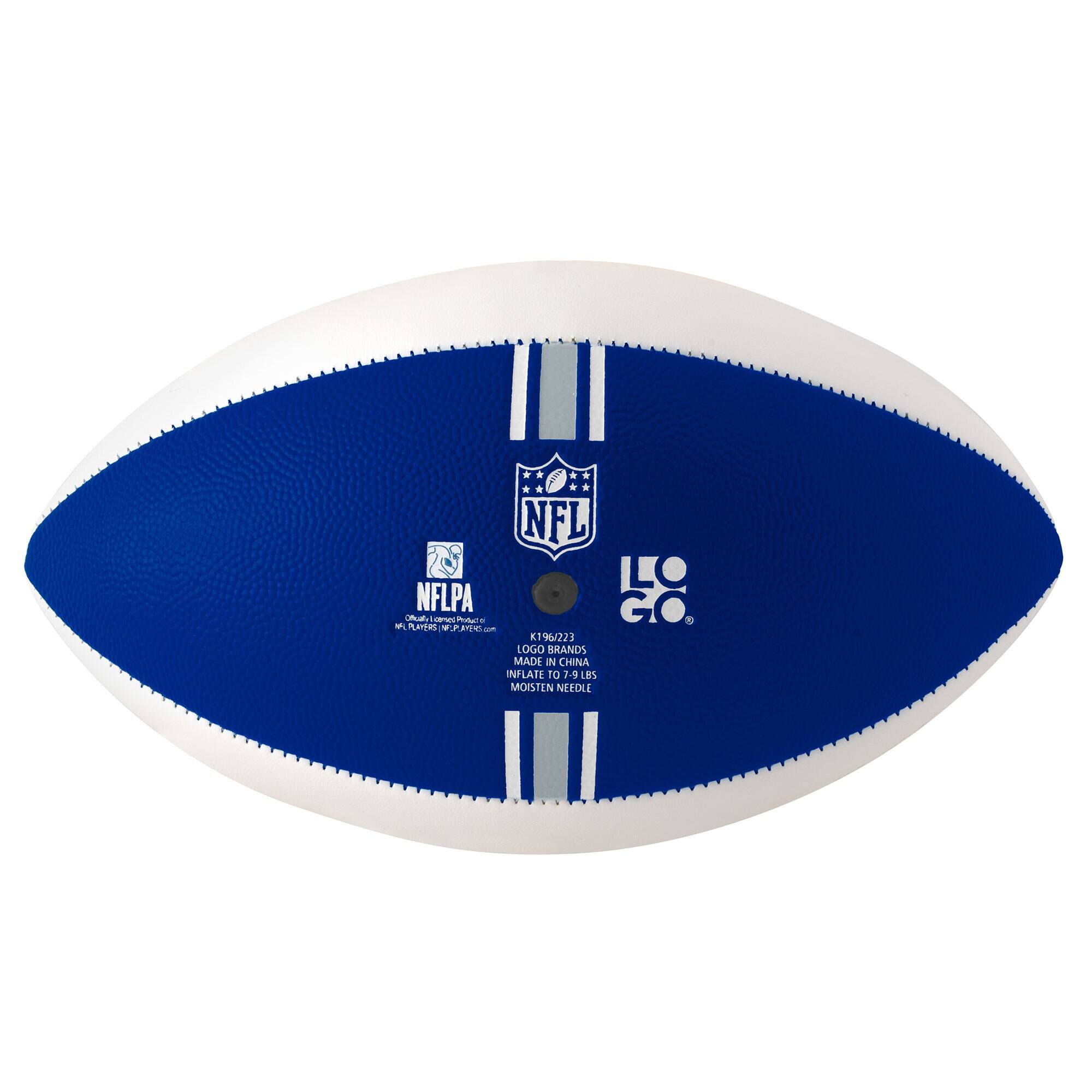 NFL  
NFLPA  
LO GO  
K196/223  
MADE IN CHINA  
INFLATE TO 7-9 LBS  
MOISTEN NEEDLE