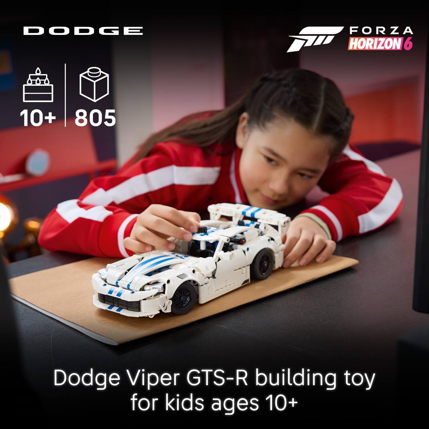DODGE FORZA HORIZON 6 10+ 805 Dodge Viper GTS-R building toy for kids ages 10+