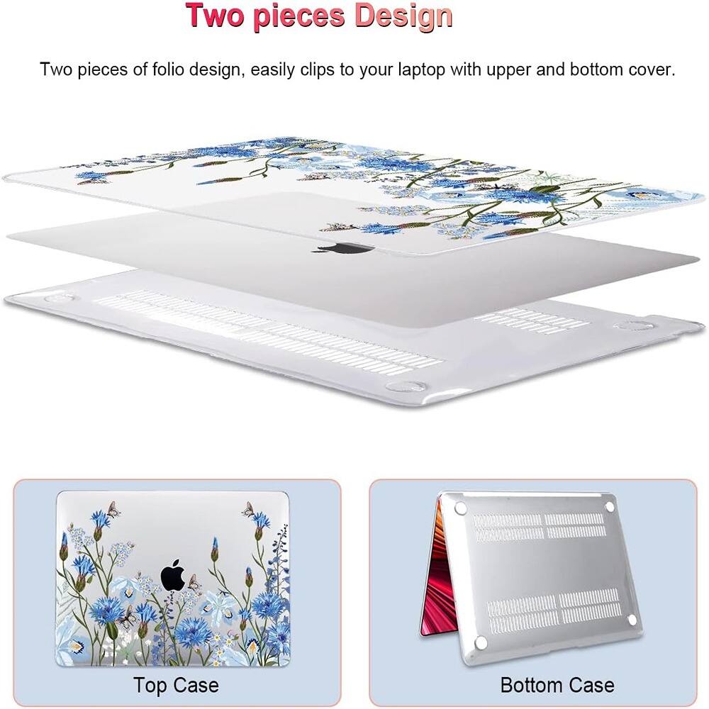 Two pieces Design

Two pieces of folio design, easily clips to your laptop with upper and bottom cover.

Top Case

Bottom Case