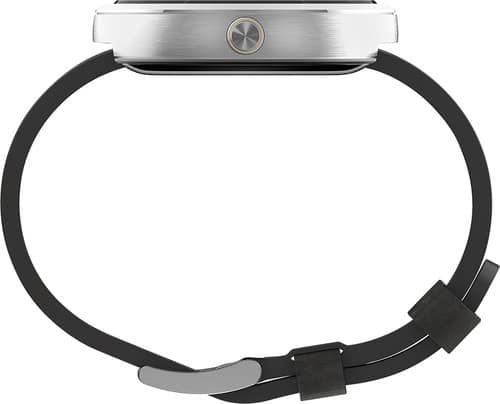 Alt View Standard 4. Motorola - Moto 360 Smart Watch for Android Devices 4.3 or Higher - Gray Leather.