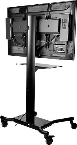 Alt View 1. Peerless-AV - SmartMount Flat Panel Cart For 32" to 75" displays - Black.