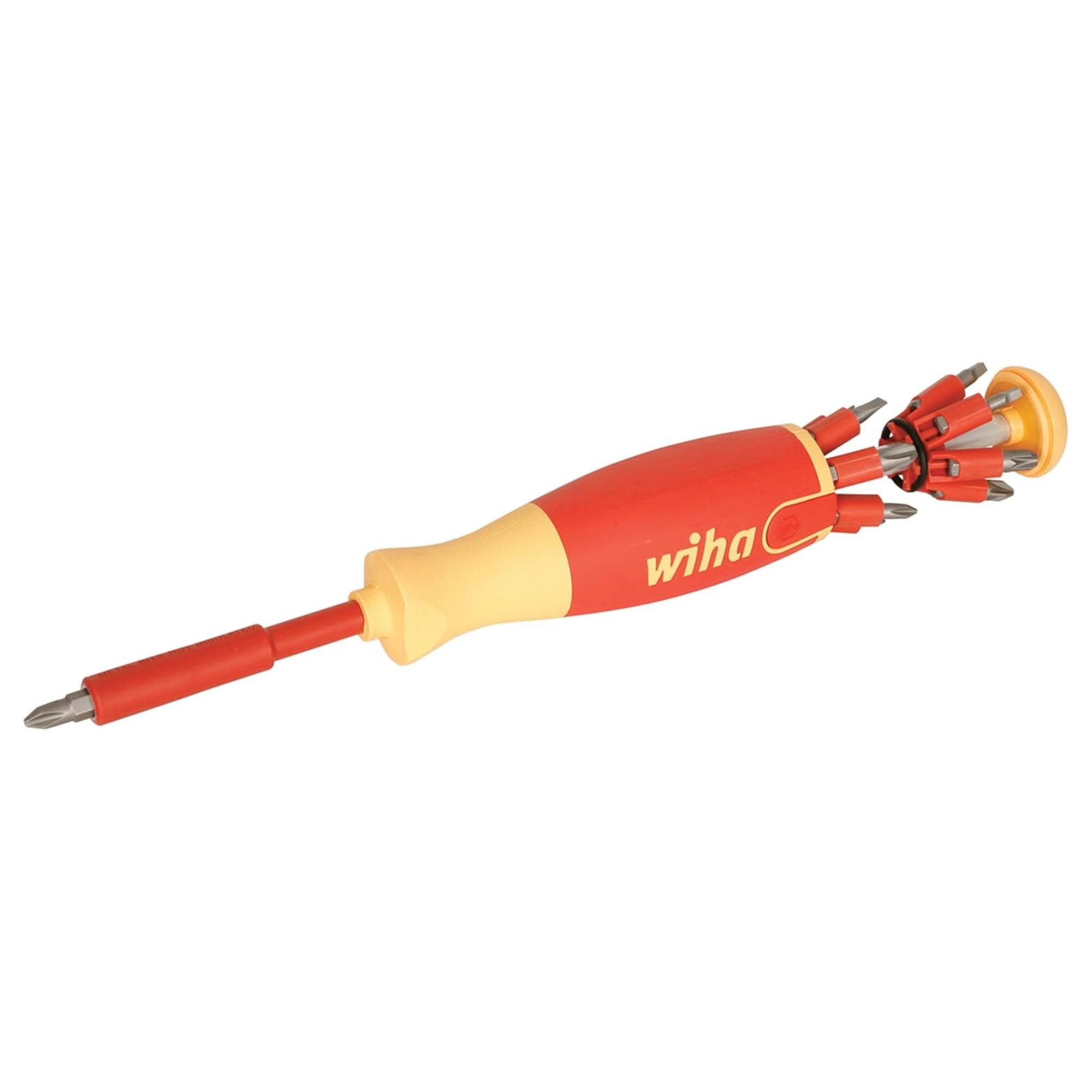 Front. Wiha - Wiha 14 Pcs Insulated Pop-up Bit Holder Set Slotted, Phillips, Square, Pozidriv - Multi.