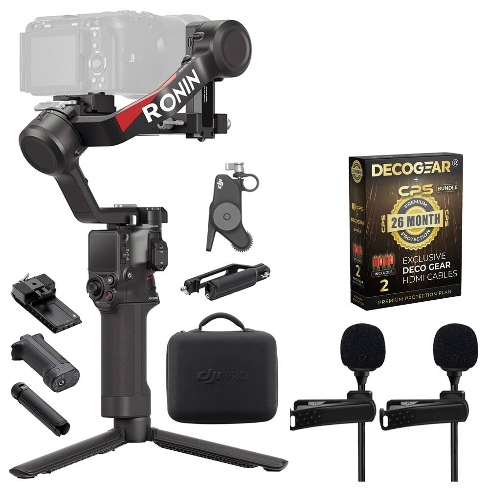 DJI - RS 4 Combo 3-Axis Gimbal Stabilizer w/ Extended Protection Bundle