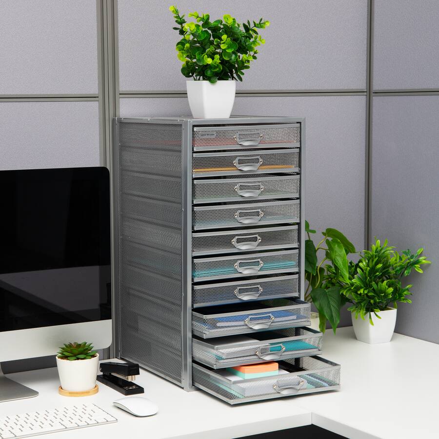 Declutter Desk Drawers Mind Reader File Storage Drawers, Desk Organizer, Multi Purpose, Crafts ...