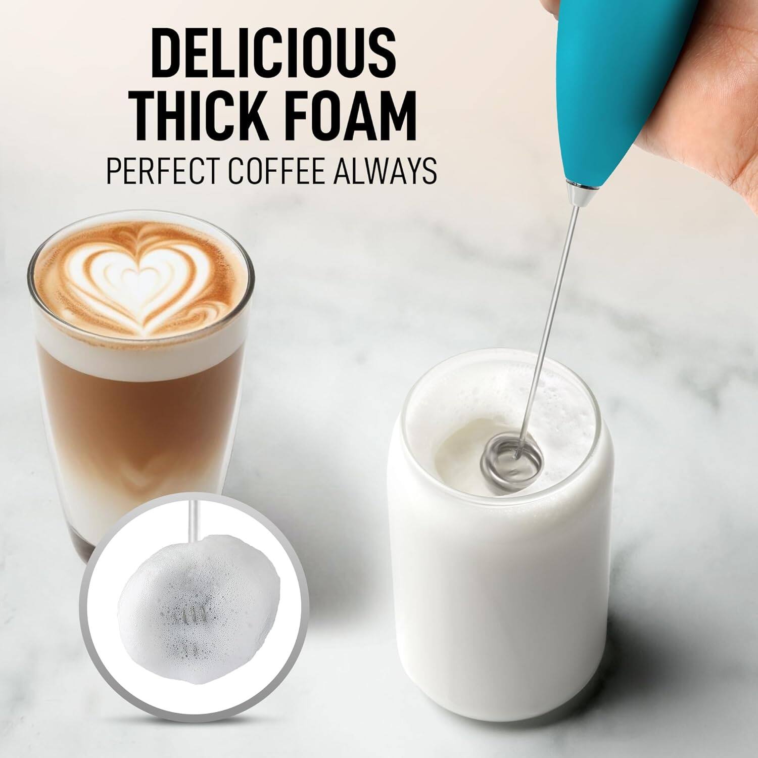 DELICIOUS THICK FOAM  
PERFECT COFFEE ALWAYS