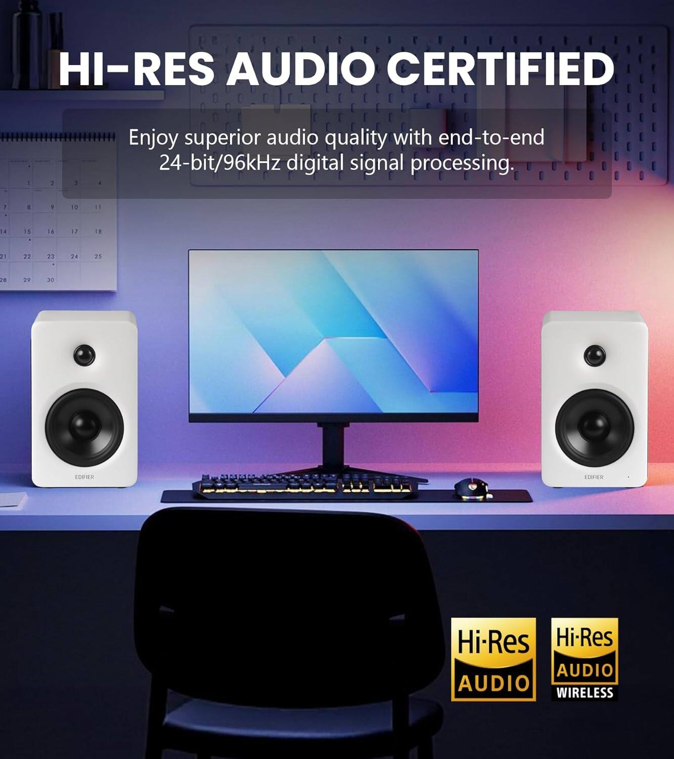 HI-RES AUDIO CERTIFIED

Enjoy superior audio quality with end-to-end 24-bit/96kHz digital signal processing.

Hi-Res AUDIO
Hi-Res AUDIO WIRELESS