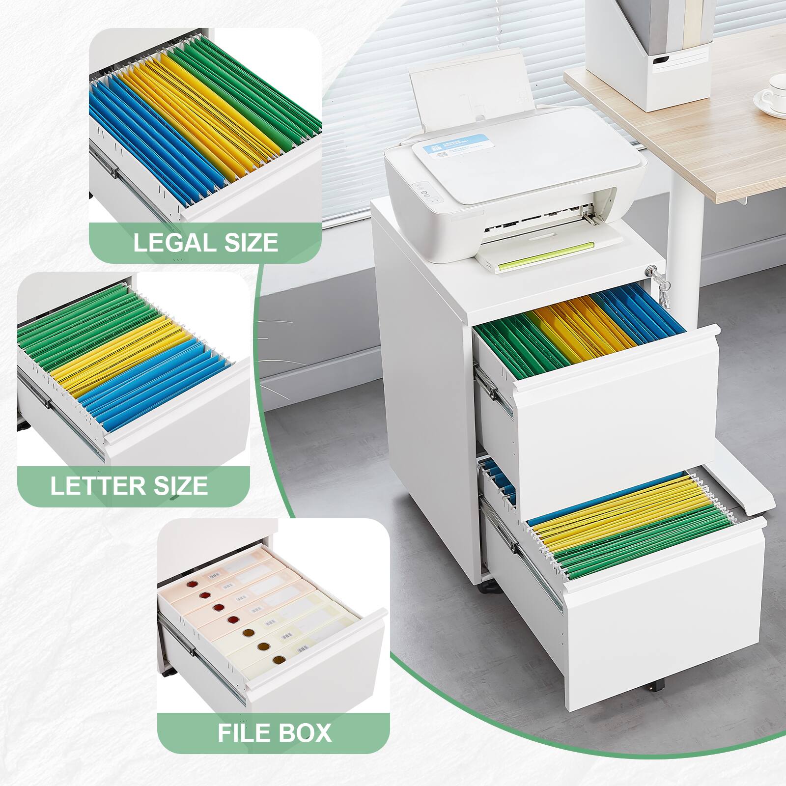 - LEGAL SIZE
- LETTER SIZE
- FILE BOX