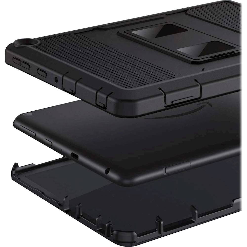 Alt View 13. SaharaCase - Defense Protection Case for Amazon Fire HD 8 and Fire HD 8 Plus (2022-2024) - Black.