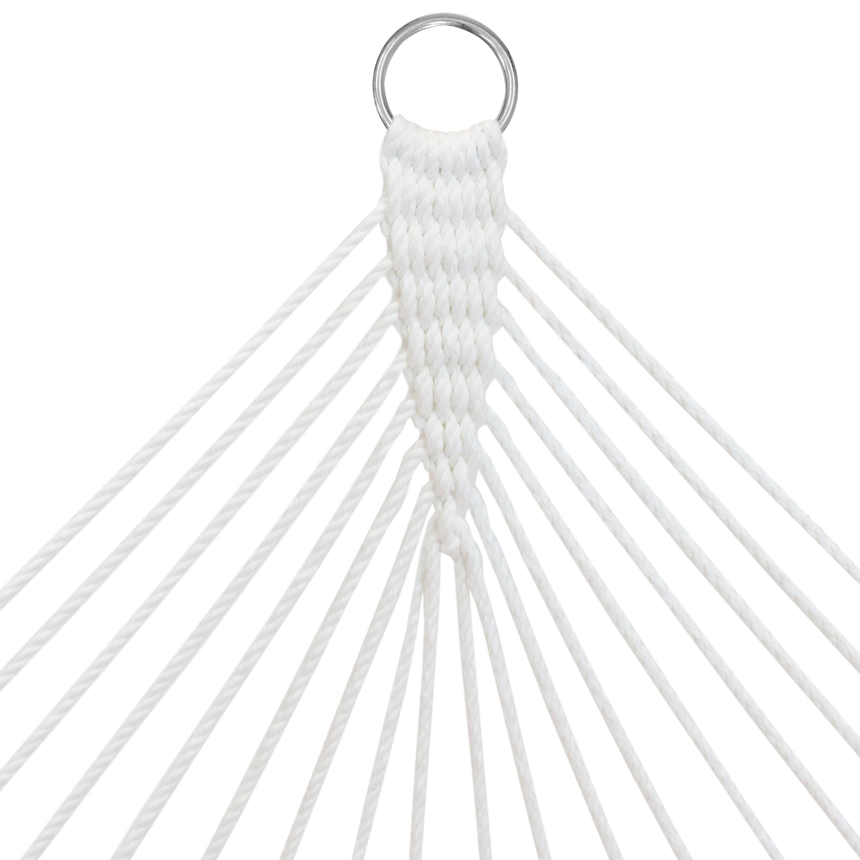 Alt View 3. Sunnydaze - 2-Person Quilted Fabric Hammock with Blue Steel Stand - Dark Blue.