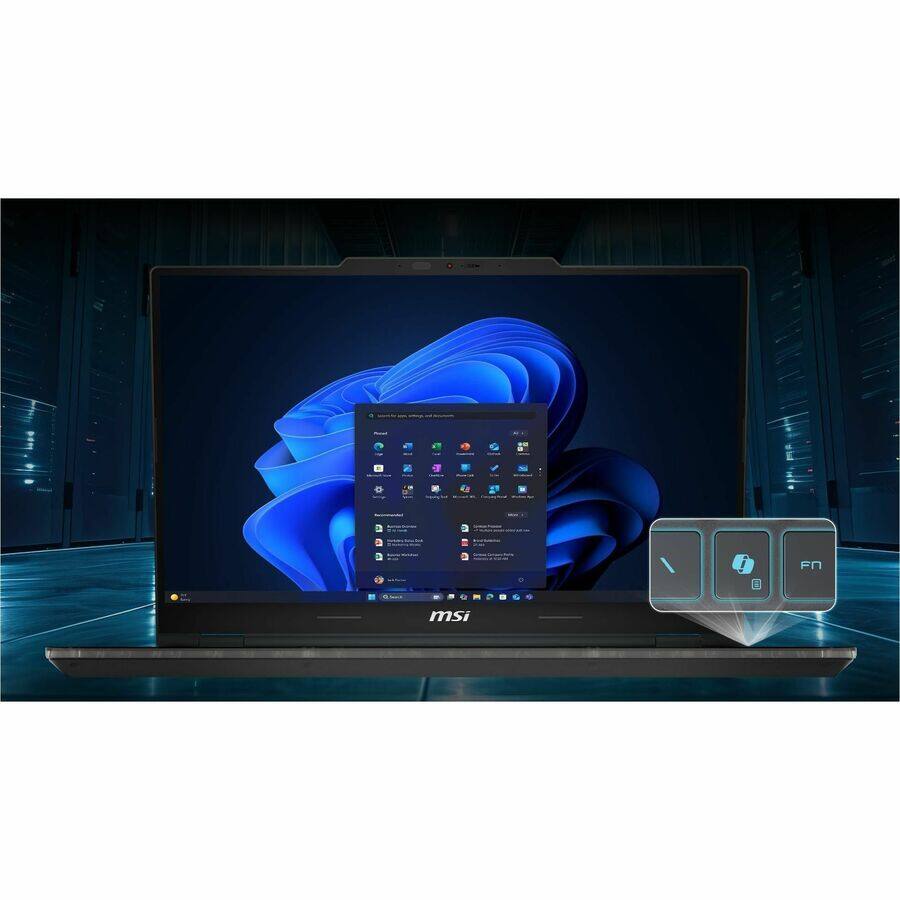 Alt View 2. MSI - MSI Cyborg 15 B2RW Cyborg 15 B2RWFKG-421US 15.6" Gaming Notebook - Full HD - 144 Hz - Intel Core 7 240H - 32 GB - 1 TB - Black.