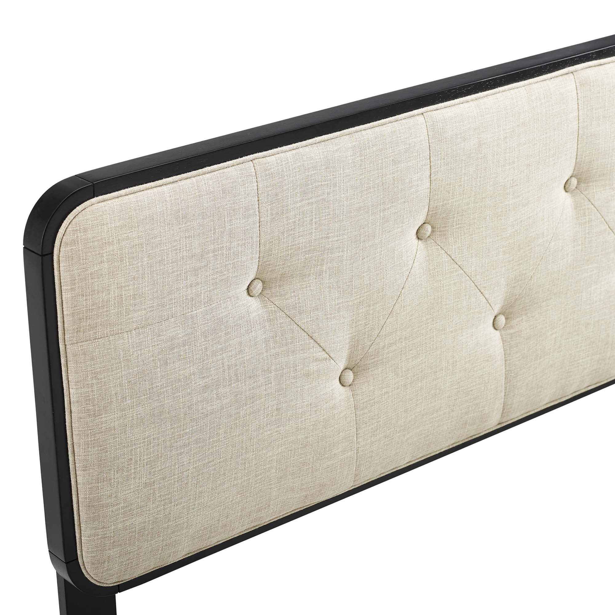 Alt View 1. Modway - Collins Tufted Fabric and Wood Queen Headboard by Modway - Brown.