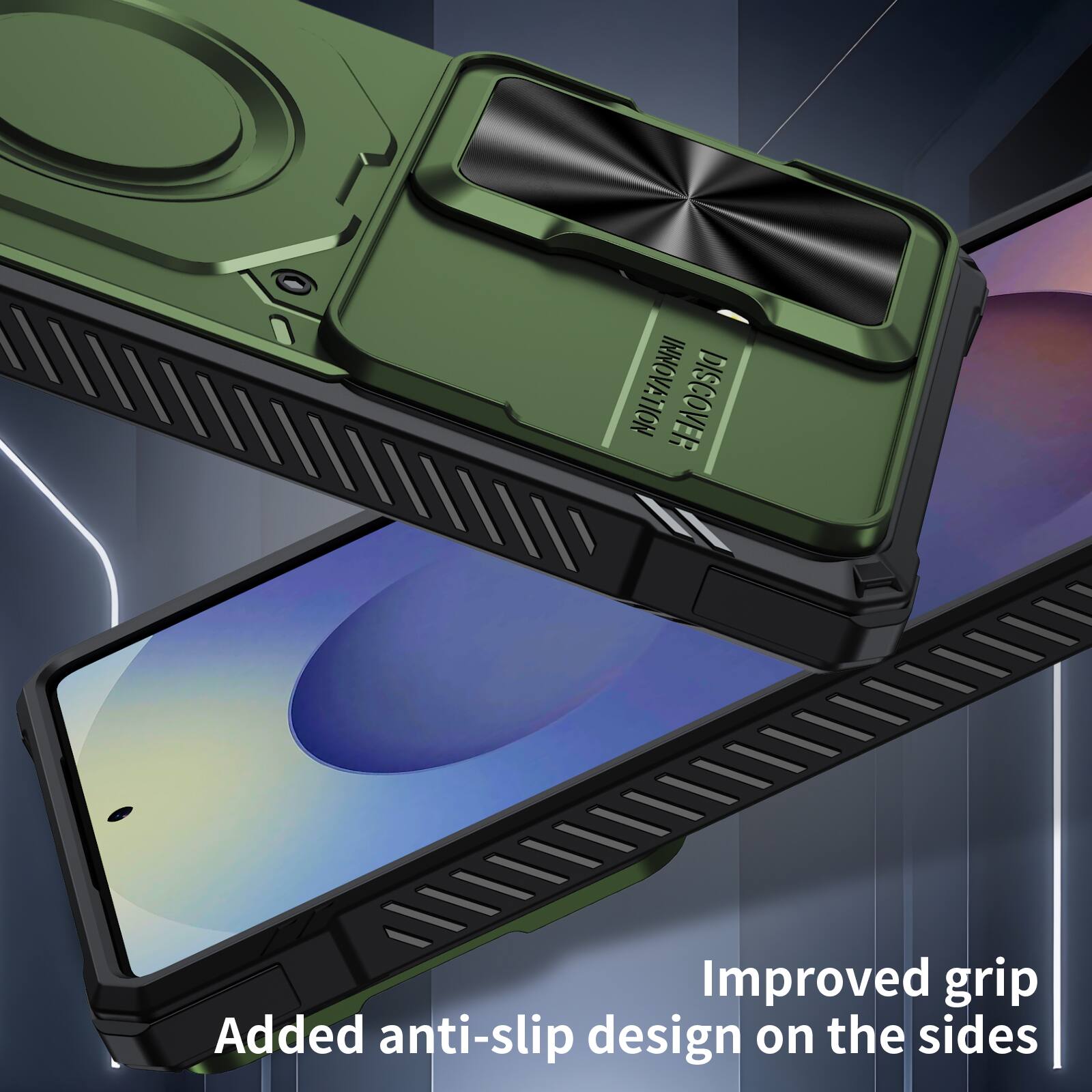 INNOVATION DISCOVER

Improved grip
Added anti-slip design on the sides
