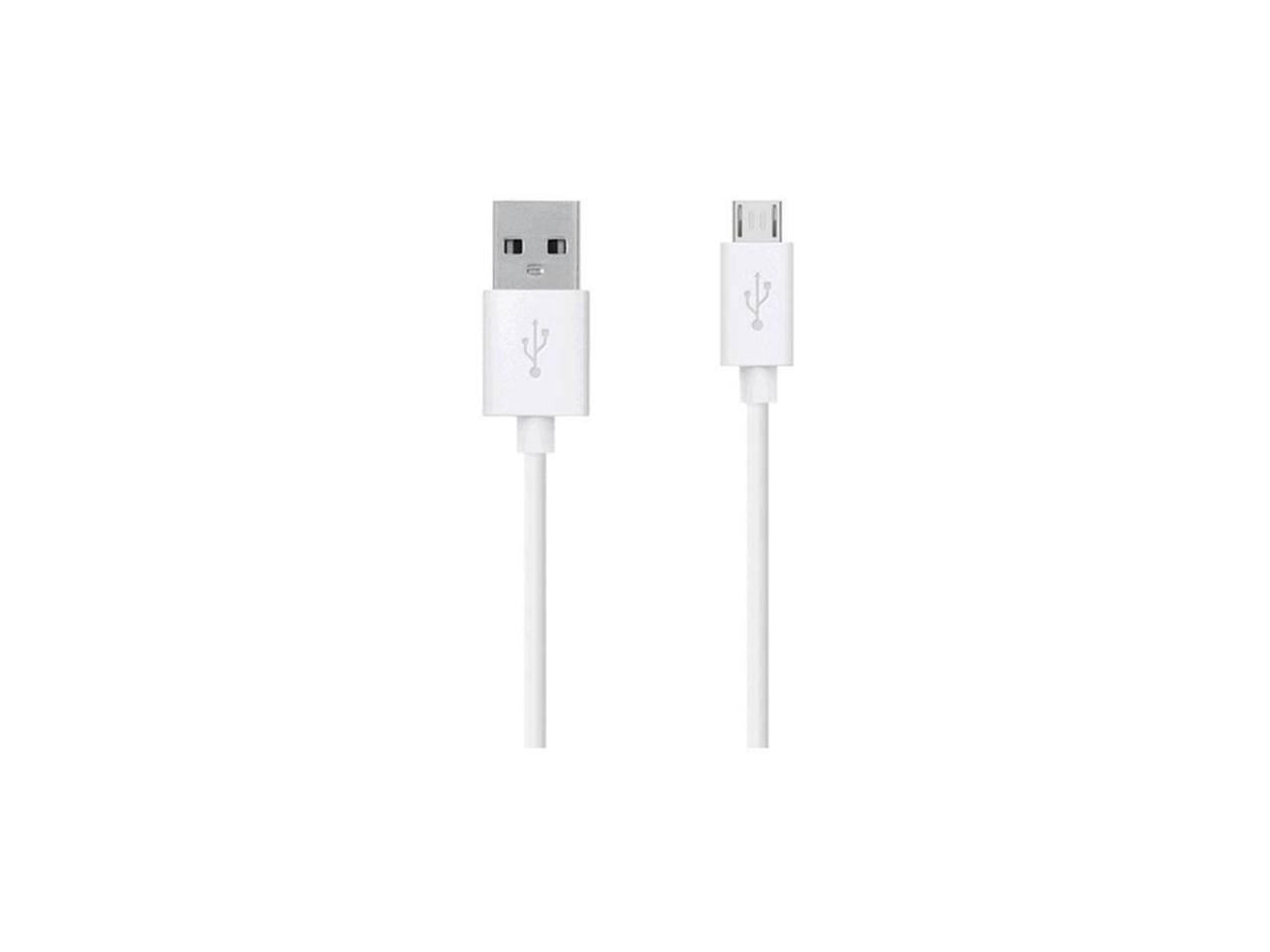 Front. Belkin - BELKIN F2CU012bt04-WHT White Micro USB Charge/Sync Cable.