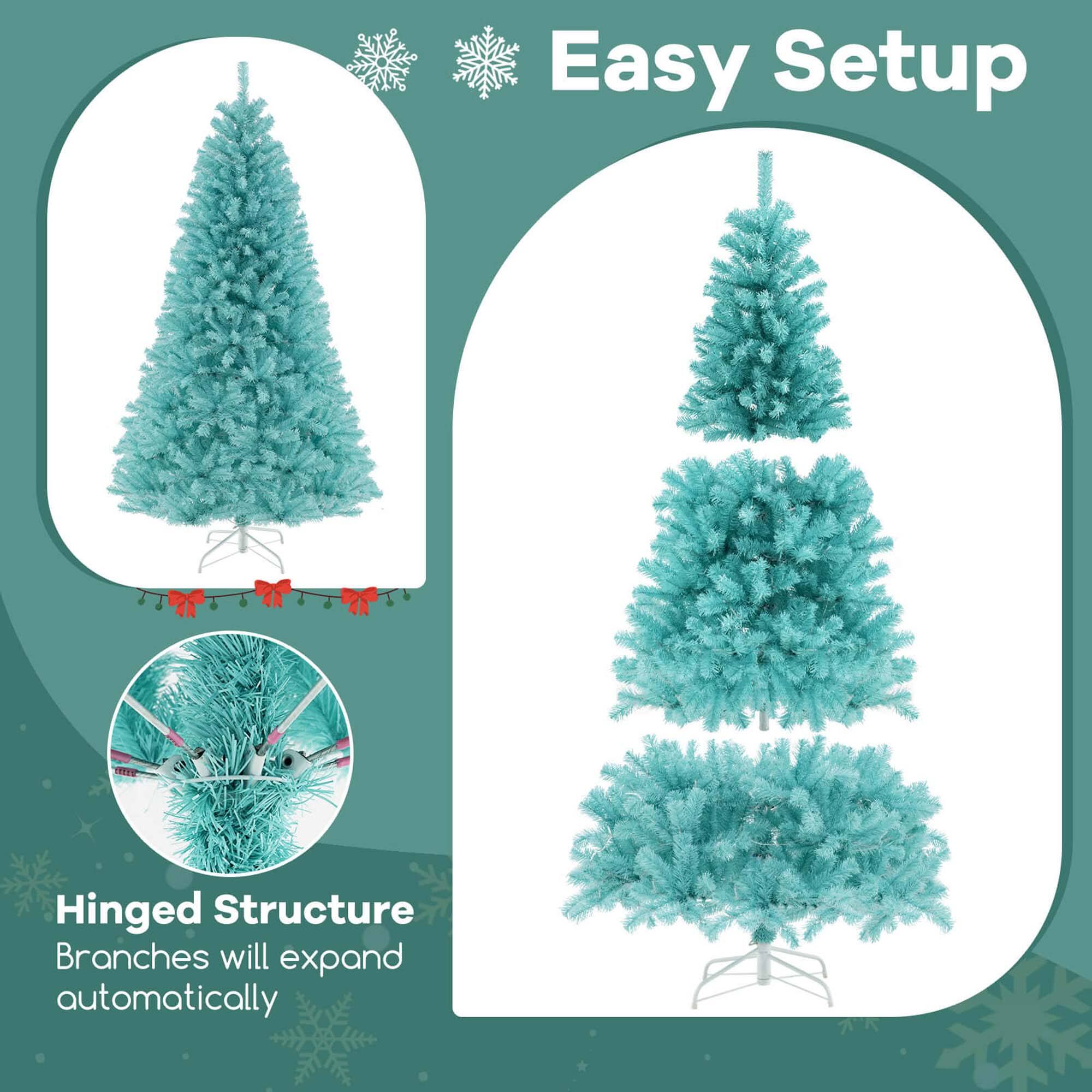 Easy Setup

Hinged Structure
Branches will expand automatically