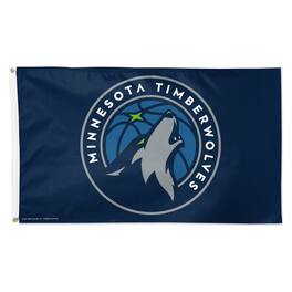 WinCraft - Minnesota Timberwolves 3' x 5' Single-Sided Deluxe Primary Team Logo Flag - Multicolor
