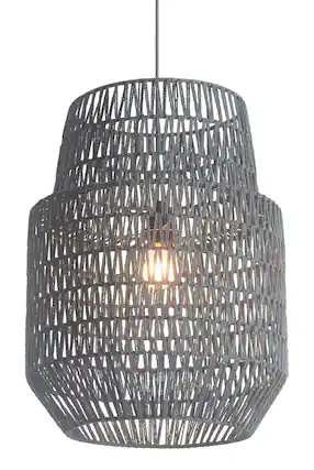 Front. Hivvago - Daydream Ceiling Lamp Gray - Gray.