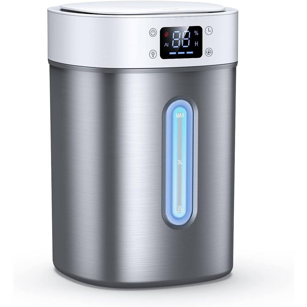 MOSZAR LLC - 4L Ultrasonic Cool Mist Humidifier, Stainless Steel Tank, Auto Control, Night Light