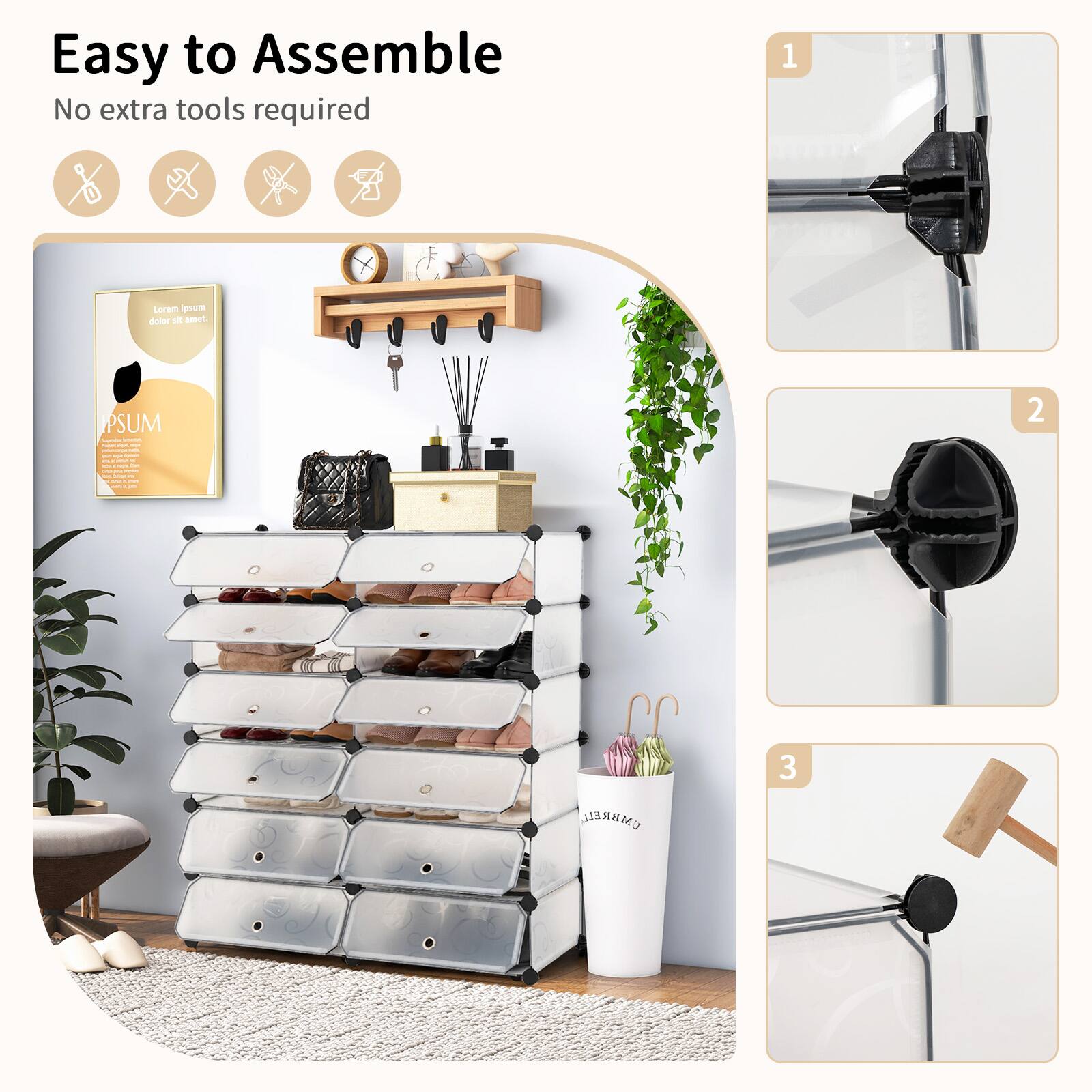 Easy to Assemble
No extra tools required

1. Loren ipsum dolor sit amet PSUM
2. I
3. UMBRELLA